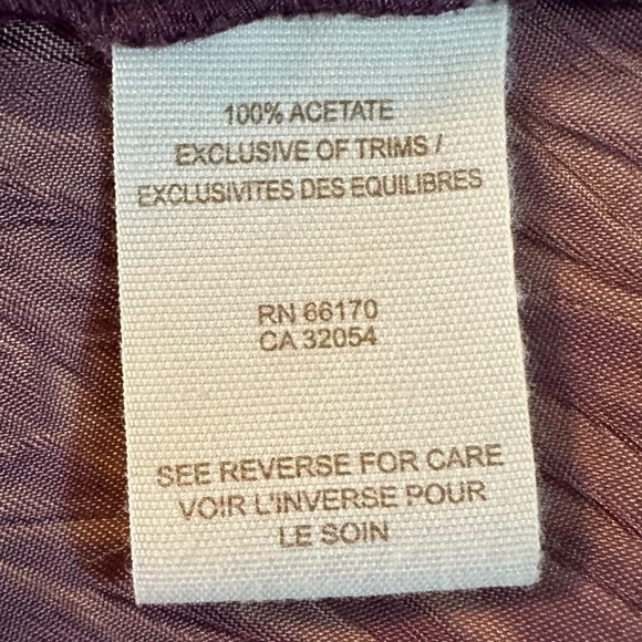 Vintage 90s Free People Harmony Purple Forest Fairy Crinkle Mini Dress Size 0 - Picture 9 of 10